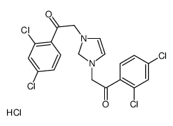 1H-Imidazolium, 1,3-bis[2-(2,4-dichlorophenyl)-2-oxoethyl]-, chloride (9CI) 结构式