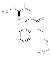 Carbamic acid,[[(6-amino-1-oxohexyl)(phenylmethyl)amino]methyl]-, methyl ester (9CI) 结构式
