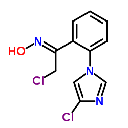 (Z)-2'-(1H-咪唑-1-基)-2,4-二氯苯乙酮肟 结构式