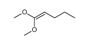 1,1-二甲氧基-1-戊烯 结构式