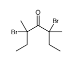 3,5-二溴-3,5-二甲基-4-庚酮 结构式