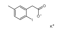 2-碘-5-甲基苯乙酸钾 结构式