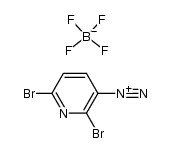 2,6-二溴吡啶-3-重氮四氟硼酸盐 结构式