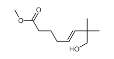 5-Octenoic acid, 8-hydroxy-7,7-dimethyl-, methyl ester, (Z)- (9CI) 结构式