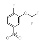 2-(二氟甲氧基)-1-氟-4-硝基苯 结构式