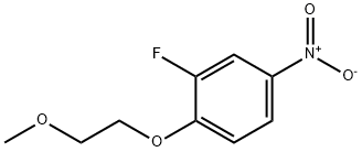 2-氟-1-(2-甲氧基乙氧基)-4-硝基苯 结构式