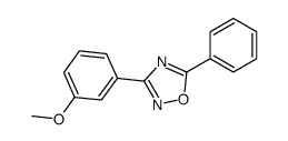 3-(3-甲氧基苯基)-5-苯基-1,2,4-恶二唑 结构式