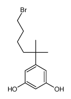 5-(5-溴-1,1-二甲基戊基)-1,3-苯二酚 结构式