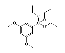 1,3-二甲氧基-5-(三乙氧基硅基)苯 结构式