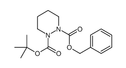 2-(叔丁氧基羰基)六氢吡嗪-1-羧酸苄酯 结构式