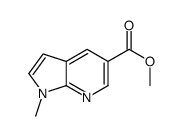 1-甲基-1H-吡咯并[2,3-b]吡啶-5-羧酸甲酯 结构式