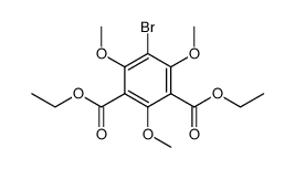 5-溴-2,4,6-三甲氧基间苯二甲酸二乙酯 结构式