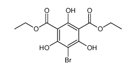 5-溴-2,4,6-三羟基间苯二甲酸二乙酯 结构式