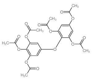 1,2,3-苯三酚,5-[2,4,6-三(乙酰氧基)苯氧基]-,1,2,3-三乙酸酯 结构式