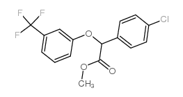METHYL 4-CHLOROPHENYL-[3-(TRIFLUOROMETHYL)PHENOXY]ACETATE 结构式