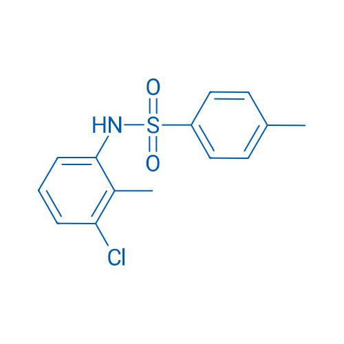 N-(3-氯-2-甲基苯基)-4-甲基苯磺酰胺 结构式