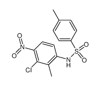 N-(3-氯-2-甲基-4-硝基苯基)-4-甲基苯磺酰胺 结构式