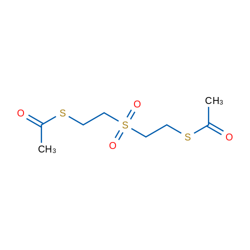 BIS(2-ACETYLMERCAPTOETHYL) SULFONE 结构式