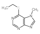7H-Purine, 6-(ethylthio)-7-methyl- 结构式