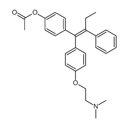 (E)-4-乙酰氧基他莫昔芬 结构式