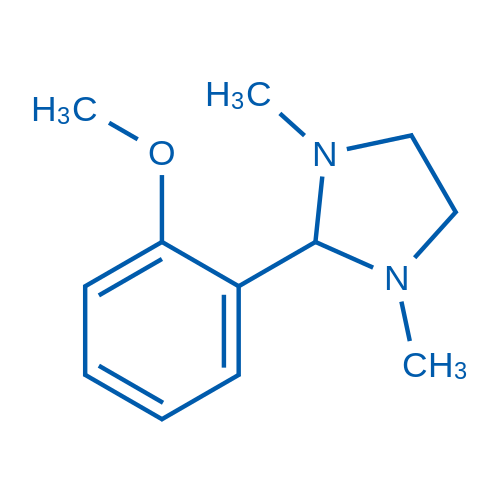 2-(2-甲氧基苯基)-1,3-二甲基咪唑烷 结构式