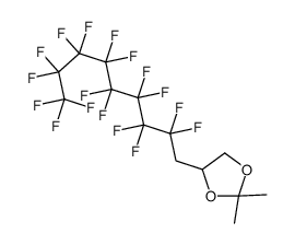 4-(2,2,3,3,4,4,5,5,6,6,7,7,8,8,9,9,9-heptadecafluorononyl)-2,2-dimethyl-1,3-dioxolane 结构式