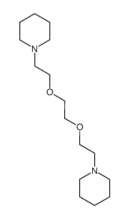 1-[2-[2-(2-哌啶-1-基乙氧基)乙氧基]乙基]哌啶 结构式