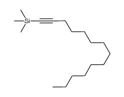 三甲基(十四碳-1-炔-1-基)硅烷 结构式