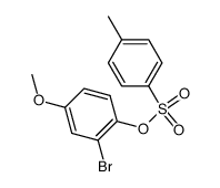 2-溴-4-甲氧基苯酚对甲苯磺酸酯 结构式
