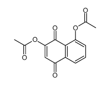 2,8-二乙酰氧基-1,4-萘二酮 结构式