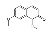 1,7-二甲氧基-2(1H)-萘酮 结构式
