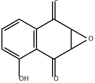 1a,7a-二氢-3-羟基萘并[2,3-b]环氧乙烯-2,7-二酮 结构式