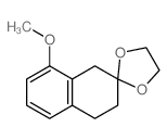 Spiro[1,3-dioxolane-2,2'(1'H)-naphthalene], 3',4'-dihydro-8'-methoxy- 结构式