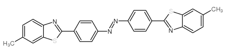 2,2'-(偶氮二对亚苯基)双(6-甲基苯并噻唑) 结构式