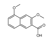 3,5-二甲氧基-2-萘酸 结构式