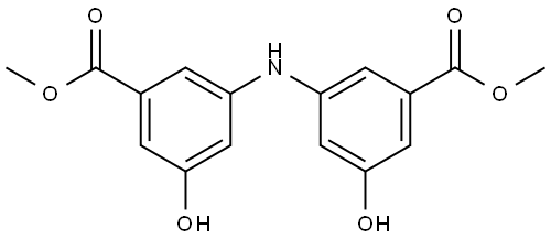 3,3'-亚氨基双(5-羟基苯甲酸)二甲酯 结构式