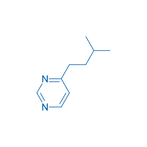 Pyrimidine, 4-(3-methylbutyl)- (9CI) 结构式