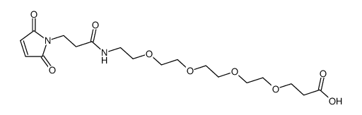马来酰亚胺-酰胺-PEG4-酸 结构式