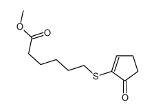 Hexanoic acid, 6-[(5-oxo-1-cyclopenten-1-yl)thio]-, methyl ester 结构式