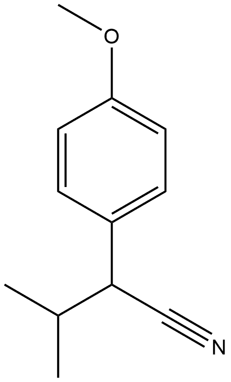 4-甲氧基-α-(1-甲基乙基)苯乙腈 结构式