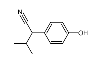 4-羟基-α-(1-甲基乙基)苯乙腈 结构式