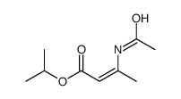 (2E)-3-乙酰氨基-2-丁烯酸异丙酯 结构式