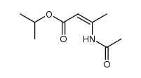 2-Butenoic acid, 3-(acetylamino)-, 1-methylethyl ester, (2Z)- 结构式