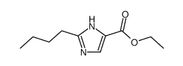 2-丁基-1H-咪唑-5-羧酸乙酯 结构式