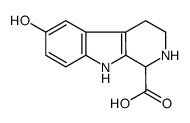 6-羟基-2,3,4,9-四氢-1H-吡啶并[3,4-b]吲哚-1-羧酸 结构式