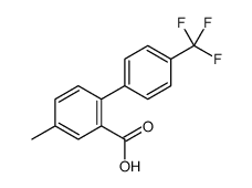 4-甲基-4'-(三氟甲基)-[1,1'-联苯]-2-羧酸 结构式
