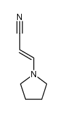 2-Propenenitrile,3-(1-pyrrolidinyl)-,(E)-(9CI) 结构式