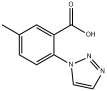 5-甲基-2-(1H-1,2,3-三唑-1-基)苯甲酸 结构式