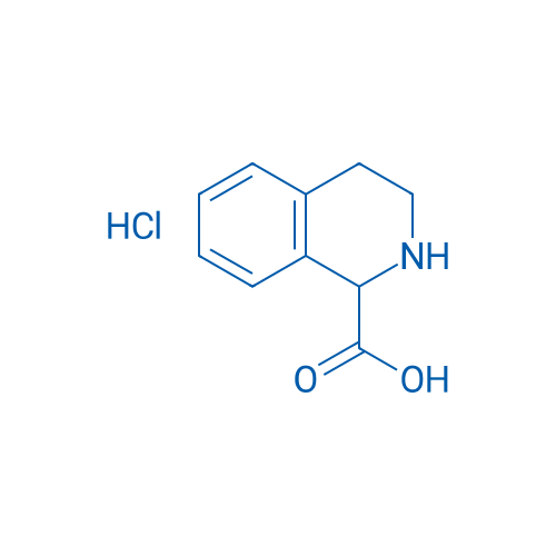 1,2,3,4-四氢异喹啉-1-羧酸盐酸盐 结构式