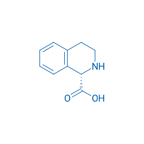(S)-1,2,3,4-四氢异喹啉-1-羧酸 结构式